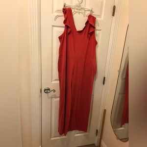 Anybody jumpsuit. Ruffle sleeves.